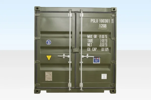 10Ft X 8Ft Shipping Container (One Trip) - Green - Image 2