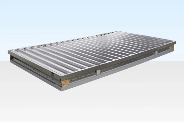 4M X 2.1M Flat Pack Container Store – Galvanised - Image 2